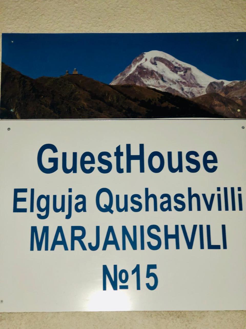 Guest House Elguja Qushashvili คัซเบกี ภายนอก รูปภาพ